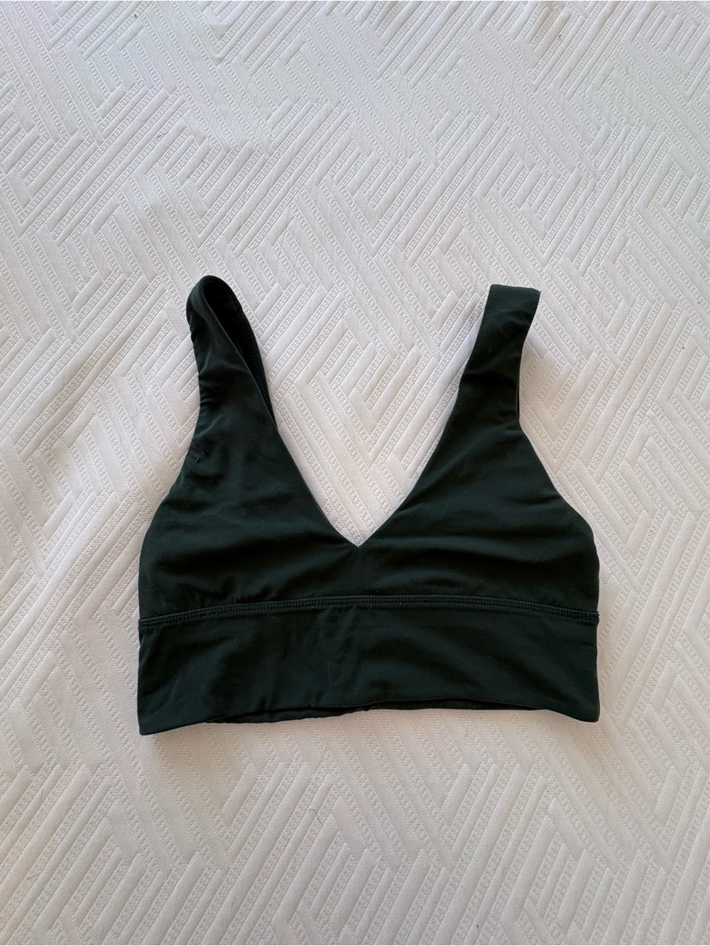 Lululemon Green V-Neck sports bra